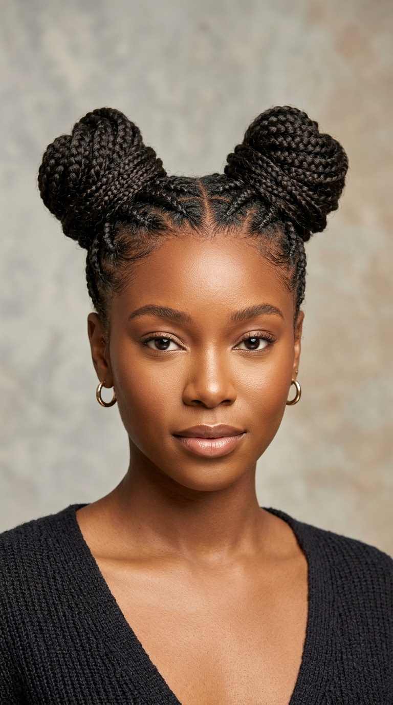 Space Bun Braids