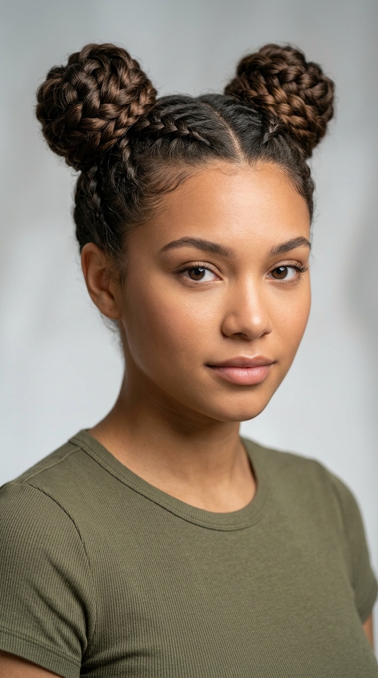 Space Bun Braids