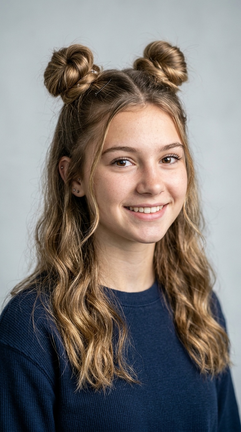 Space Bun Half-Up