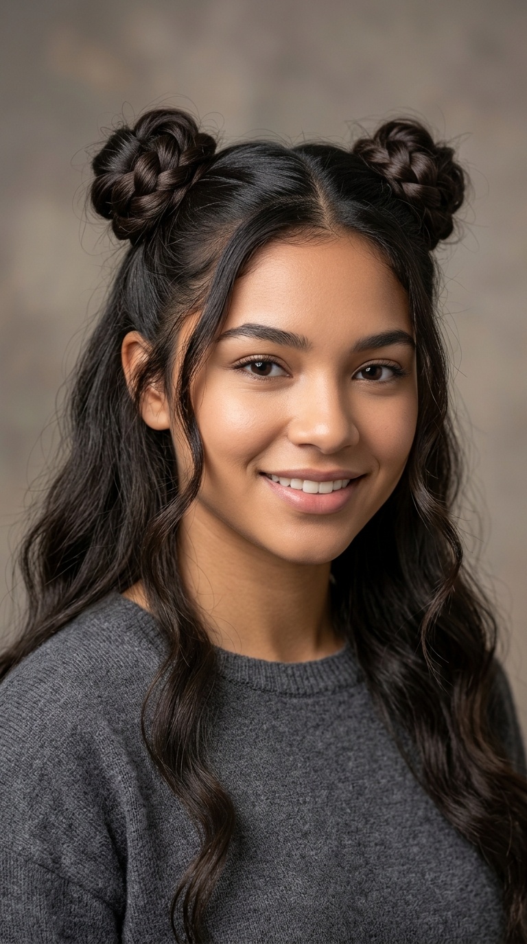 Space Buns (Half-Up Version)