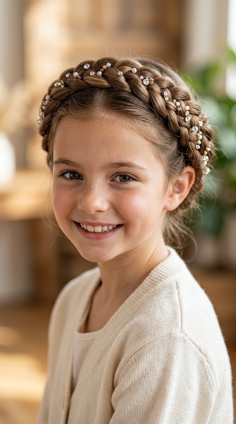 Sparkling Crown Braid