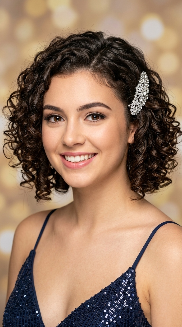 Sparkly Barrette Pin-Back
