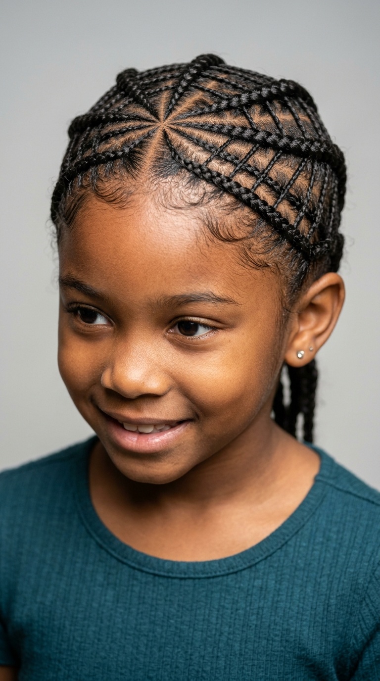 Spider Web Pattern Braids