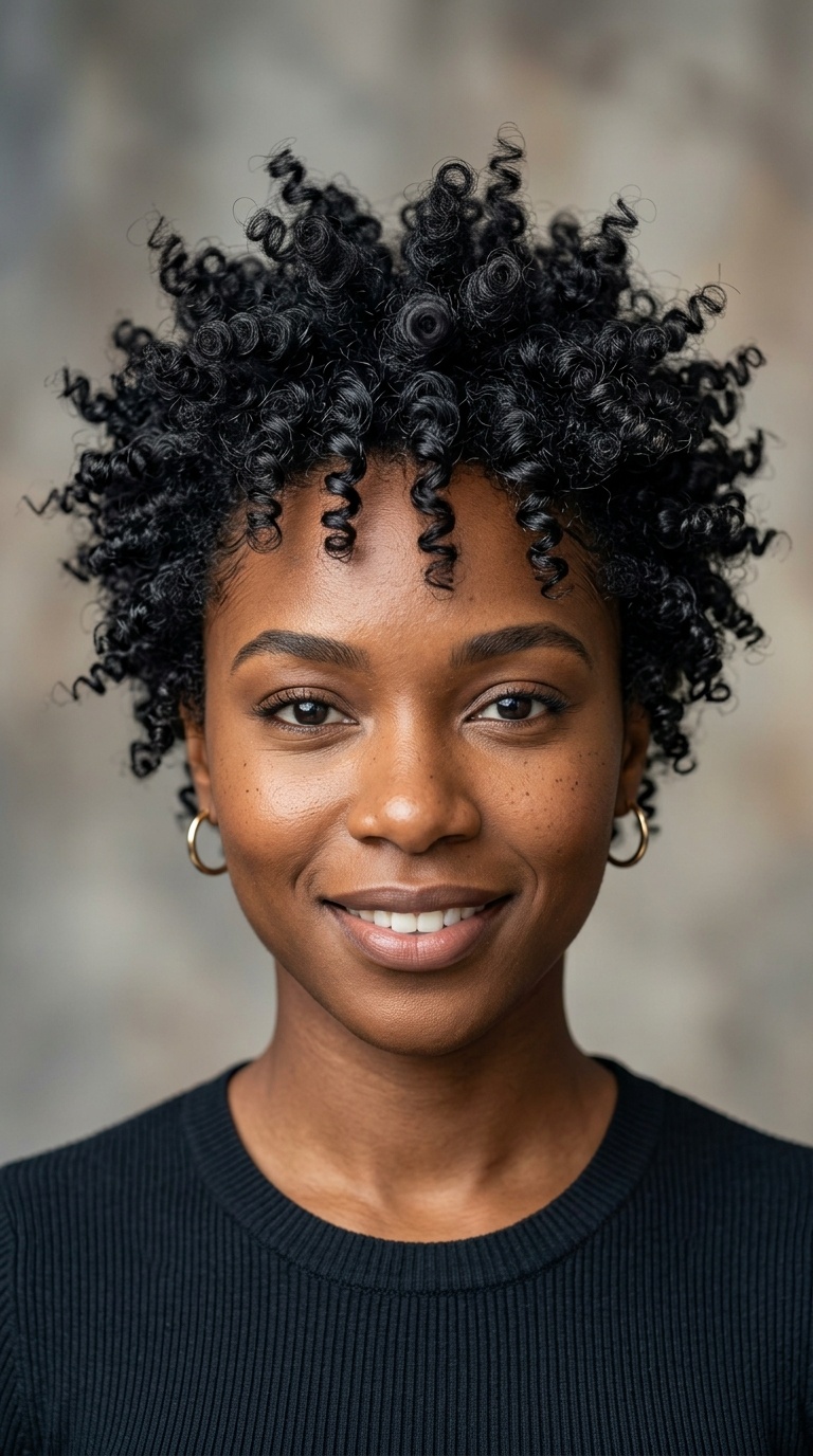 Spiky Curls for Textured Hair