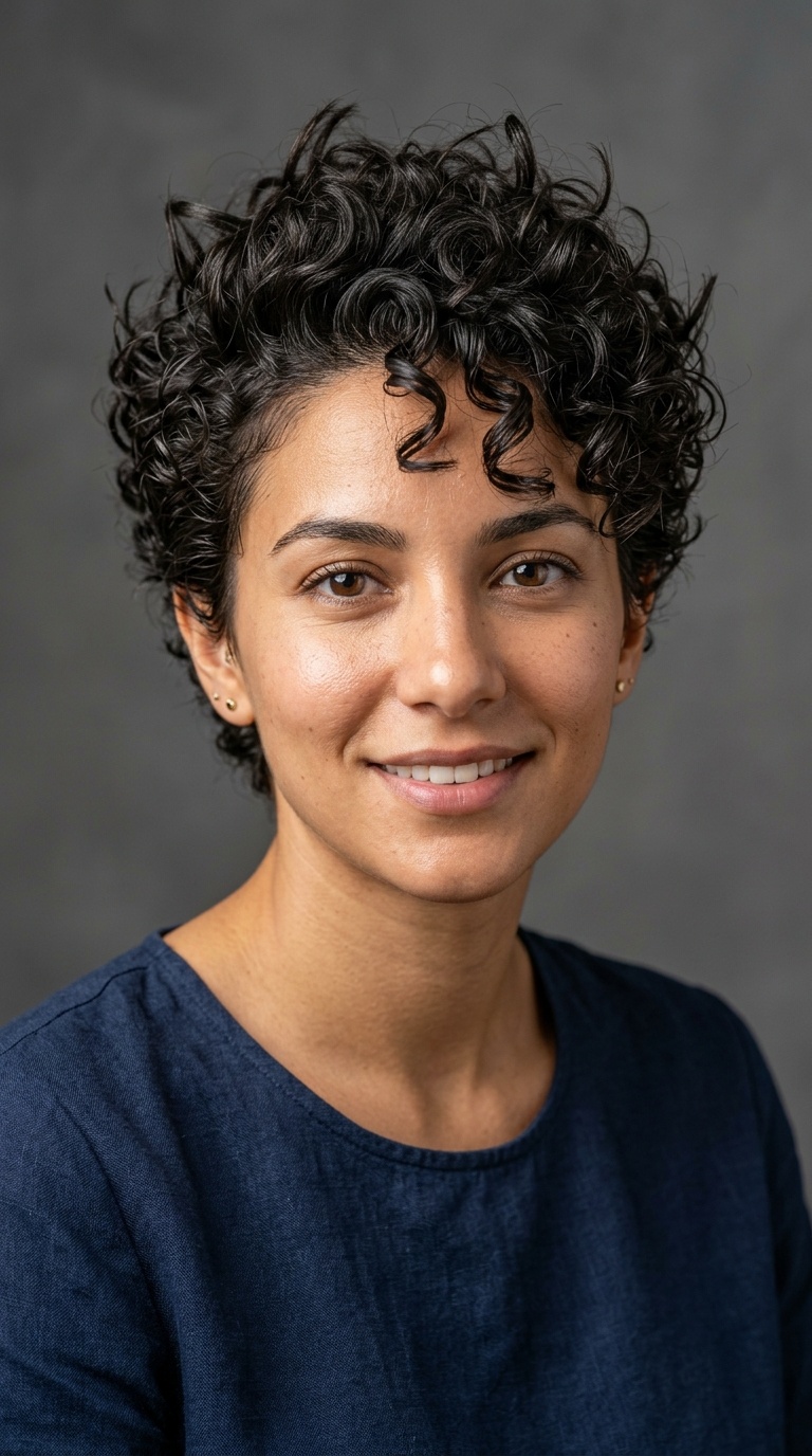 Spiky Curly Top