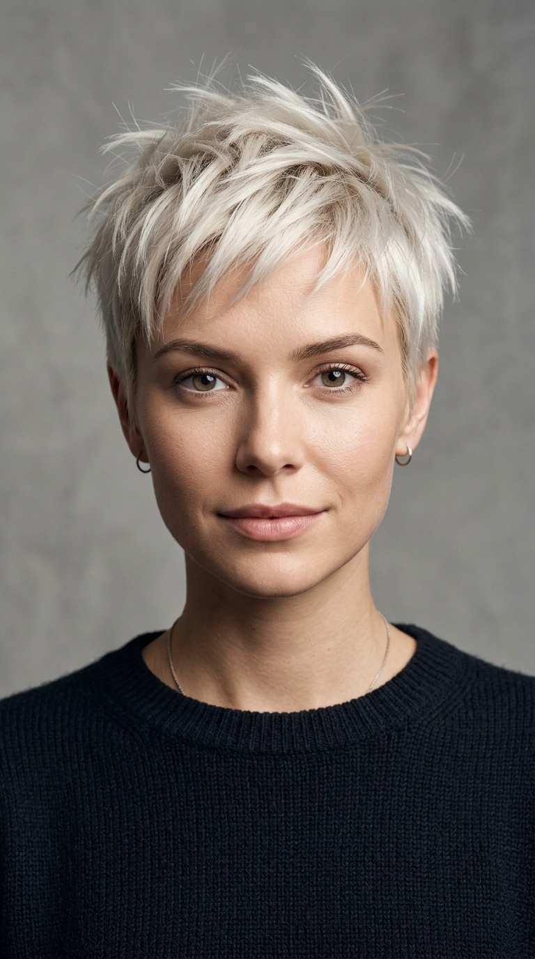 Spiky Platinum Pixie