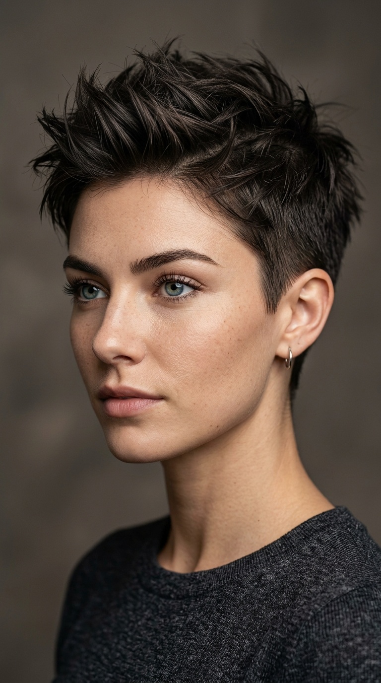 Spiky Tapered Pixie