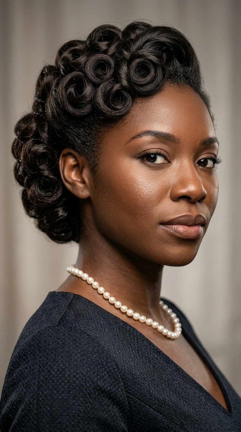 Spiral Curl Chignon