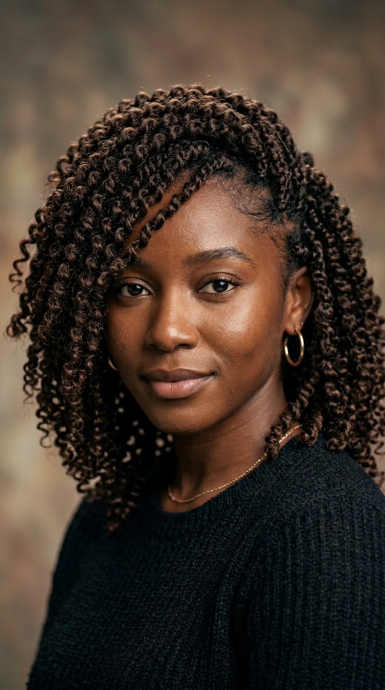 Spiral Curled Crochet Braids