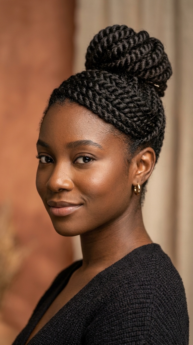 Spiral Flat Twist Bun