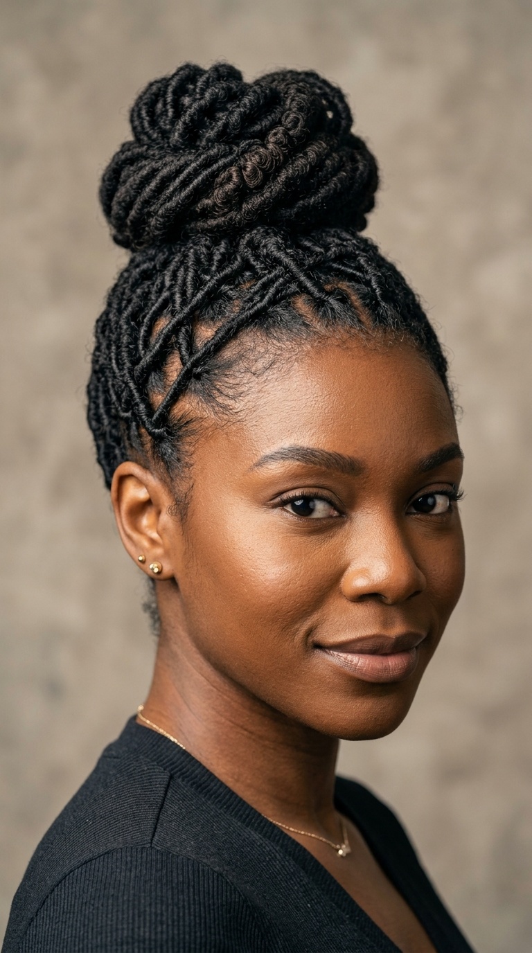 Spiral-Lock Criss-Cross Bun