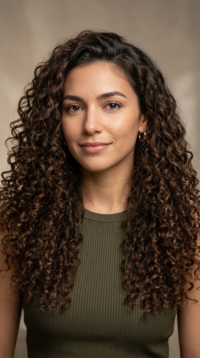 Spiral Perm for Long Hair