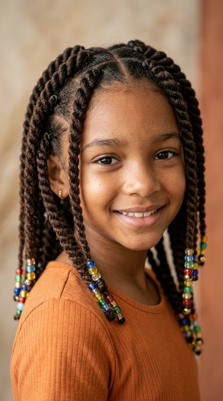 Spiral Twists with Beaded Ends