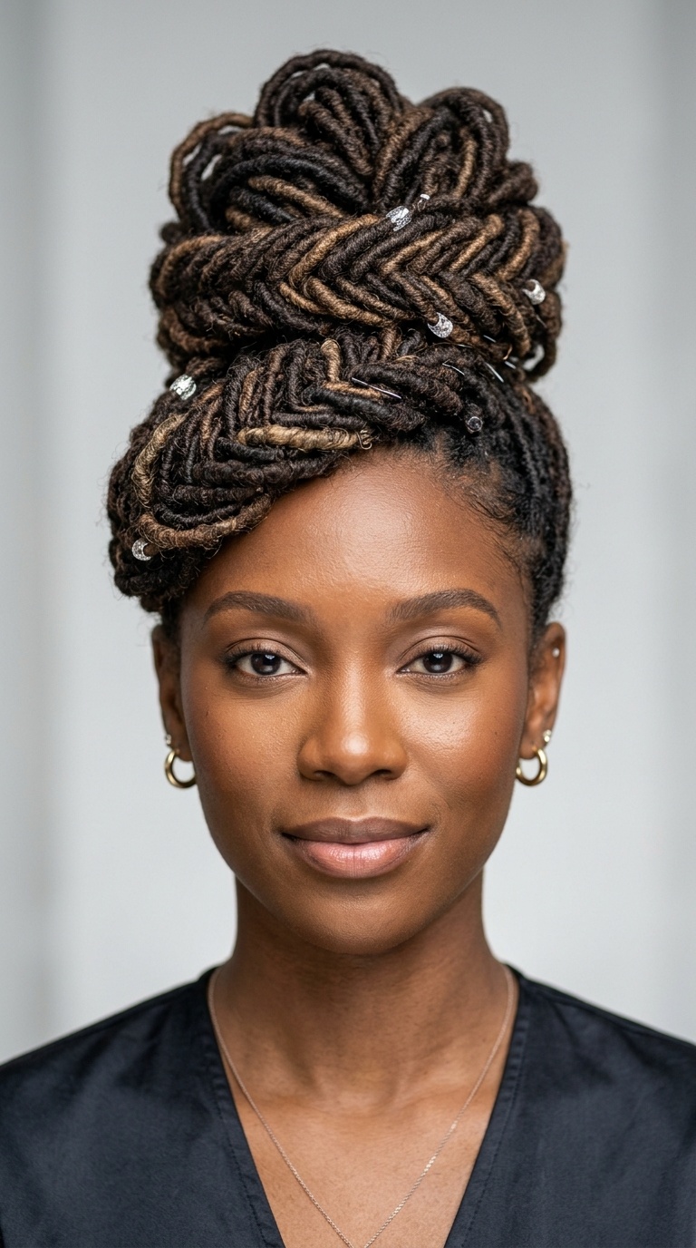 Spiraled Fishtail Updo