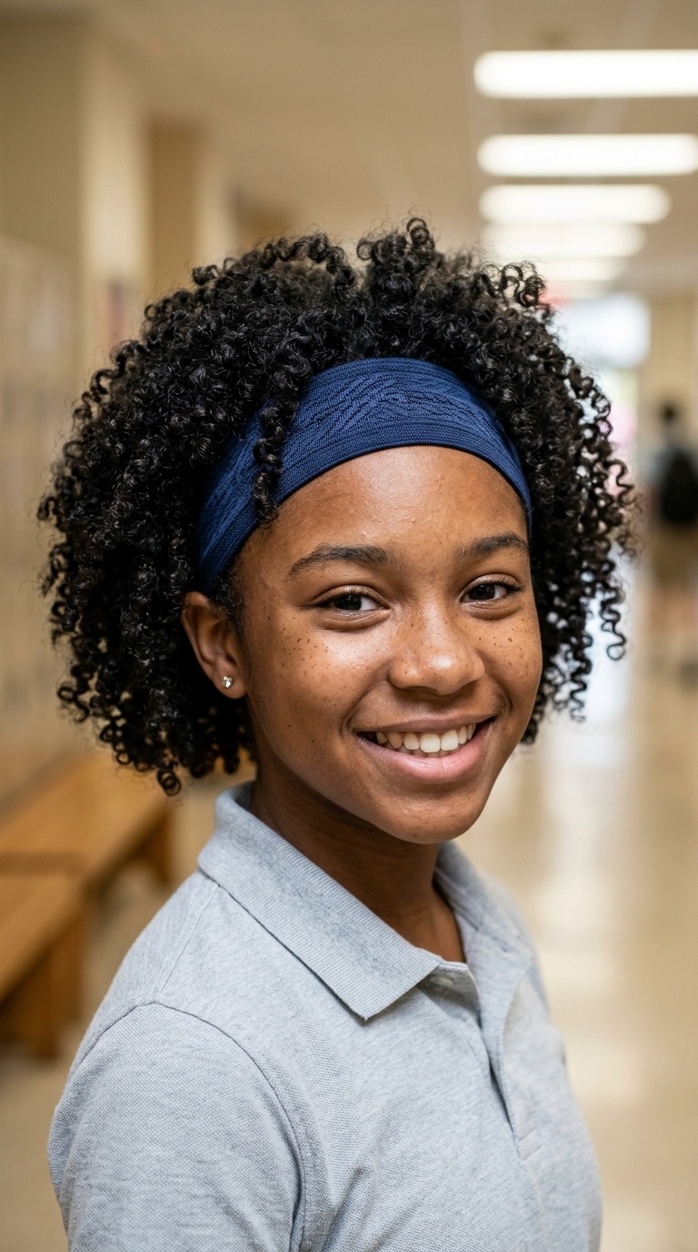 Sporty Elastic Headband with Natural Bounce