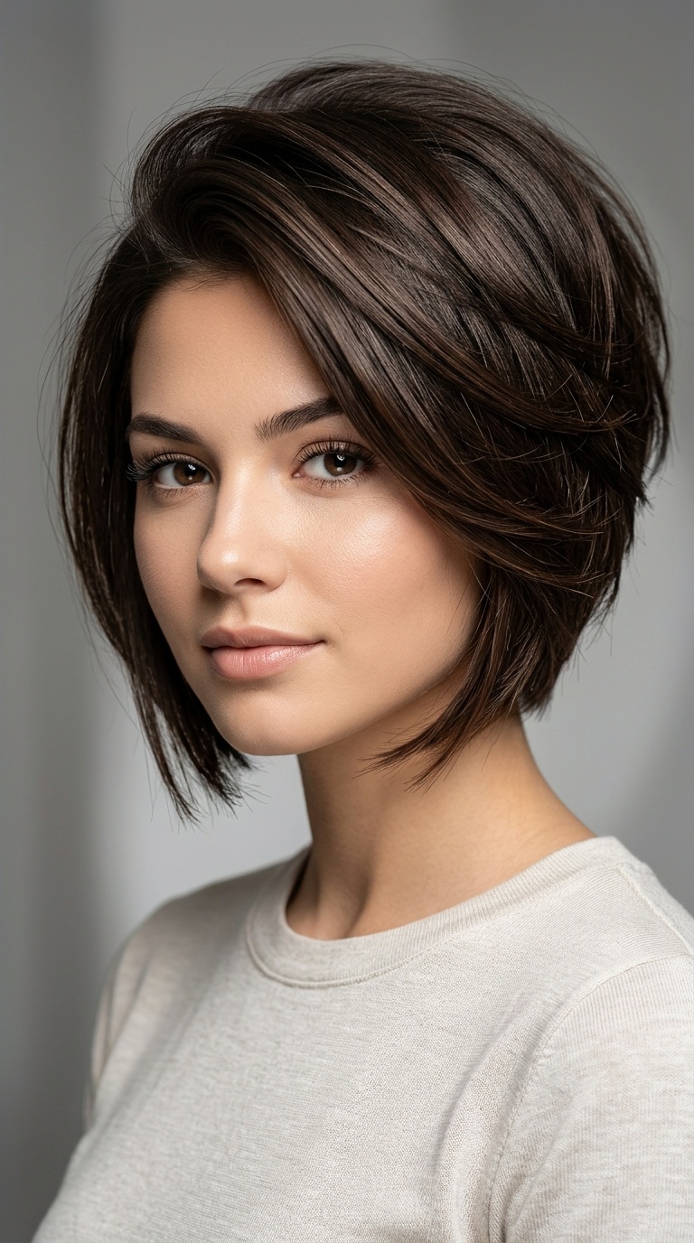 Stacked Bob with Volume