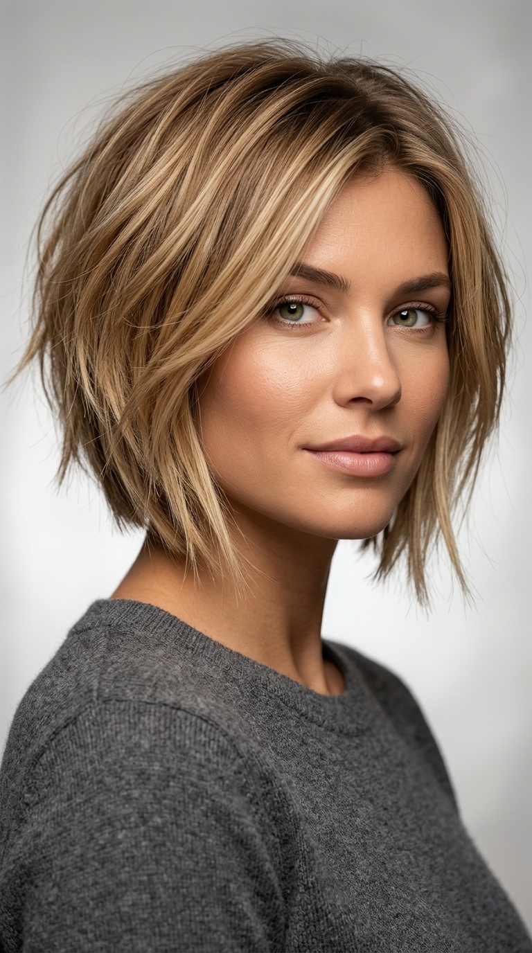 Stacked Choppy Bob