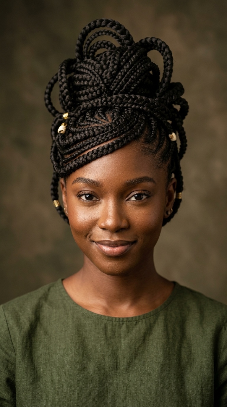 Stacked Sculptural Braids