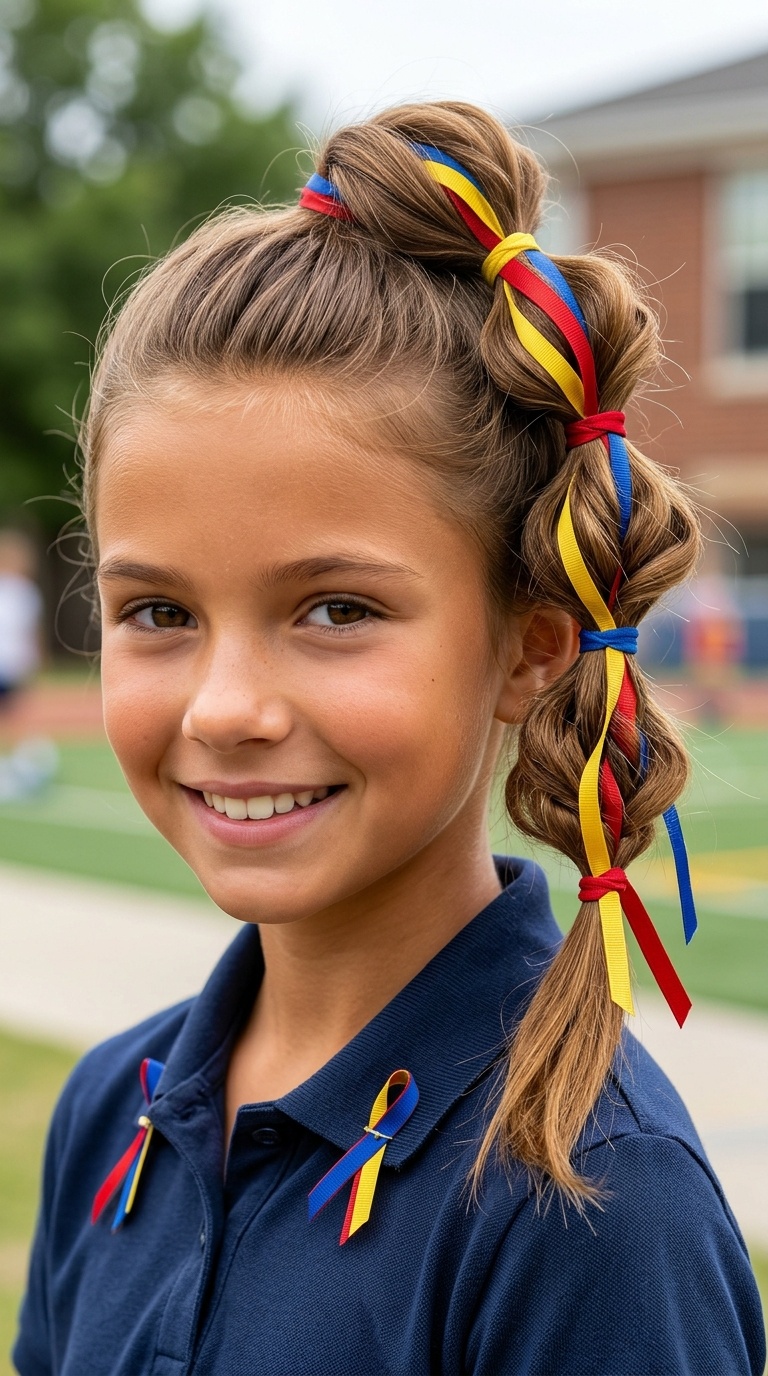 Stacked Topsy Tails with Color Accents