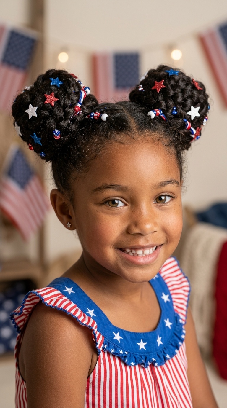 Star-Spangled Space Buns