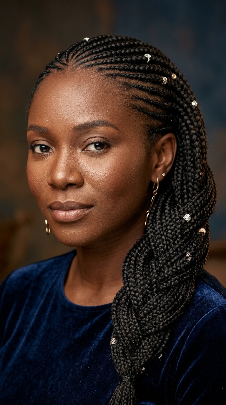 Stellar Side-Swept Braids