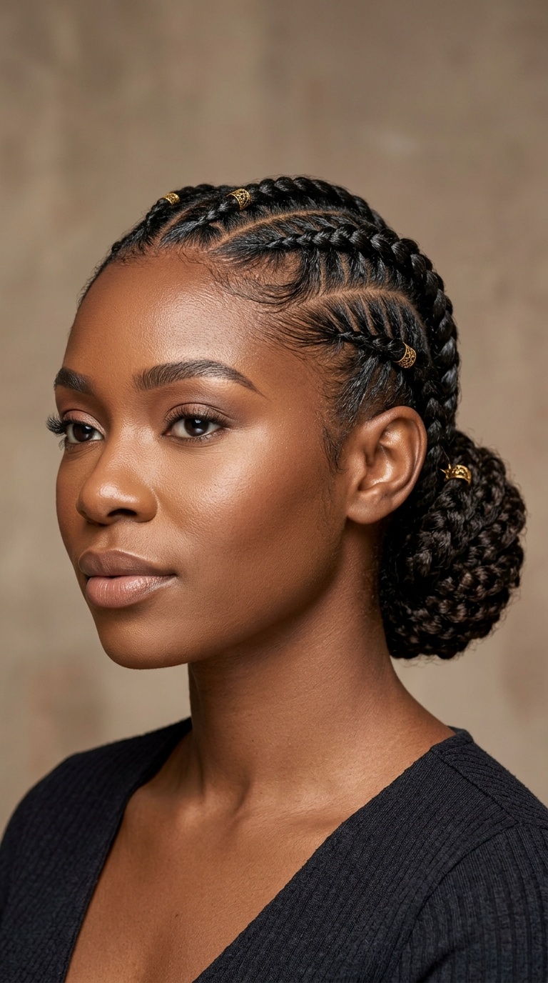 Stitch Braided Low Bun