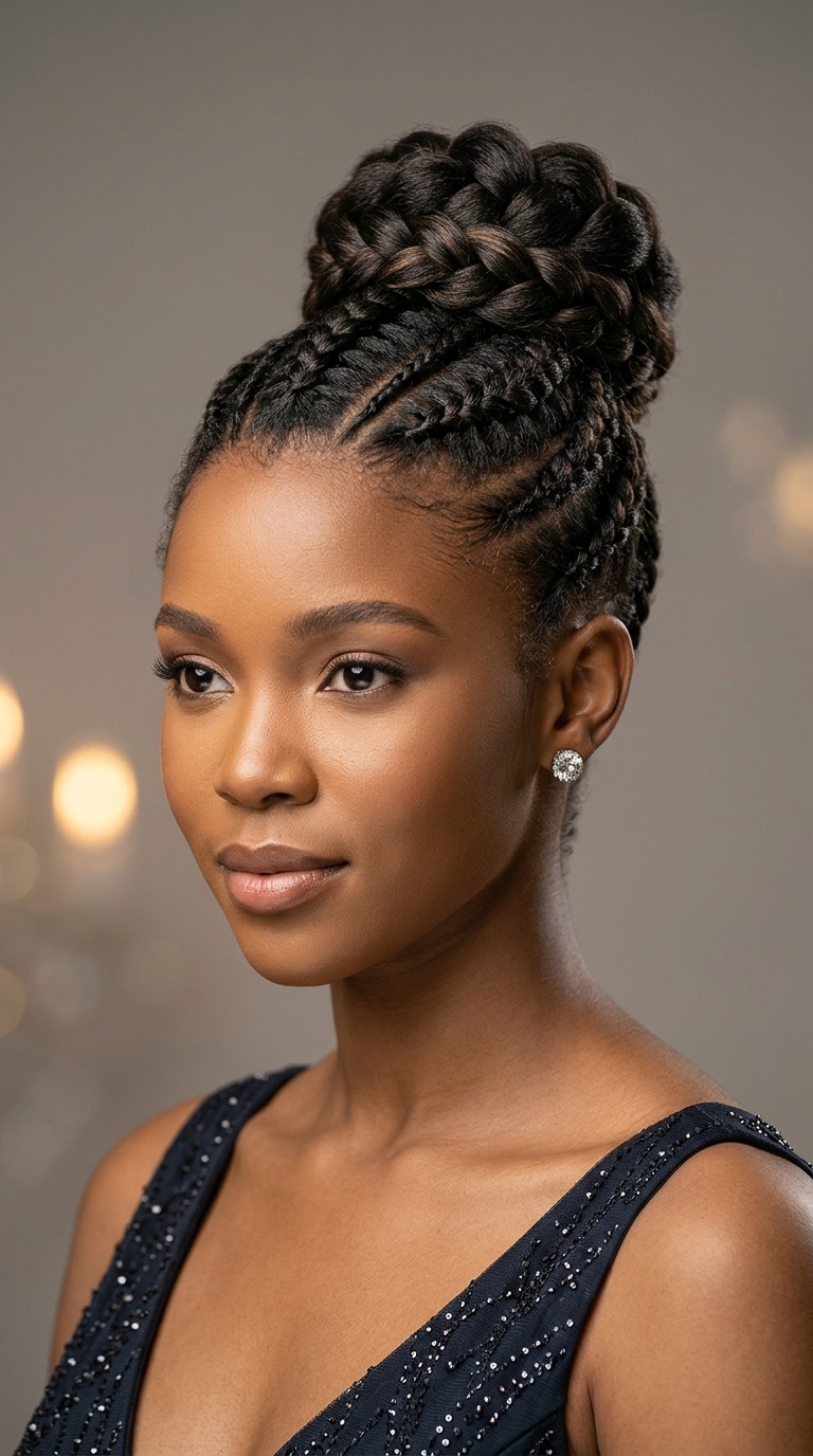 Structural Mohican Braided Bun