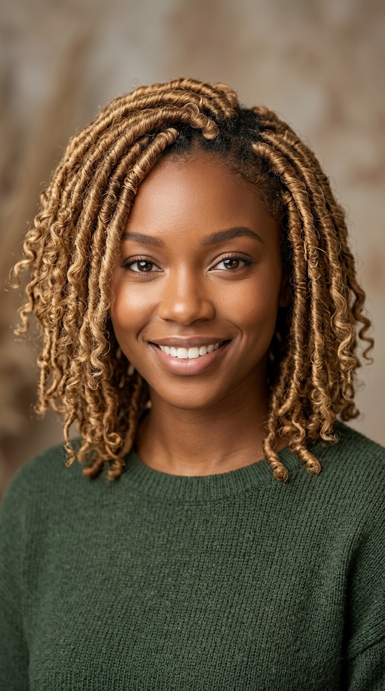 Sun-Kissed Honey Blonde Locs