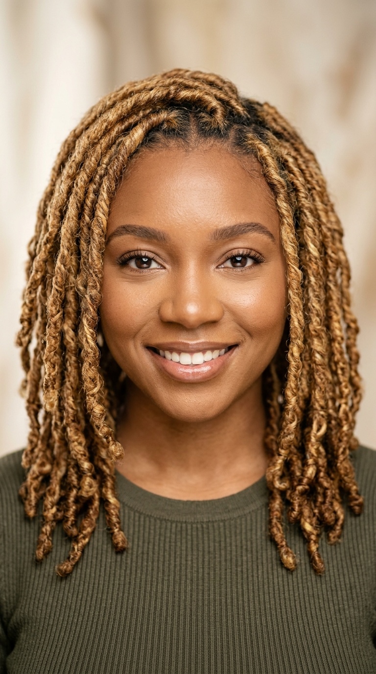 Sun-Kissed Honey Blonde Locs