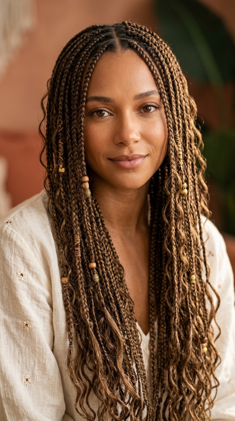 Super Long Waist-Length Boho Braids