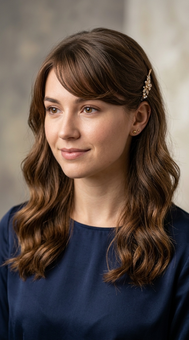 Swooping Fringe Pin