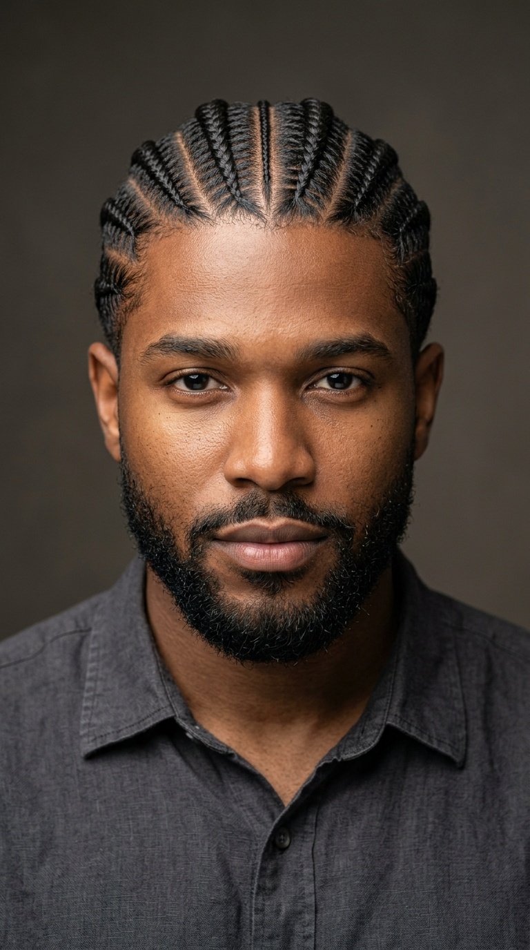 Symmetrical Cornrow Braids