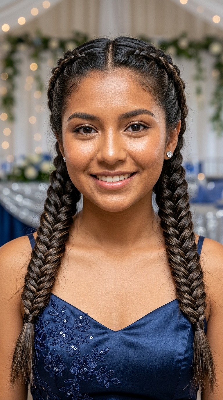 Symmetrical Fishtail Braids