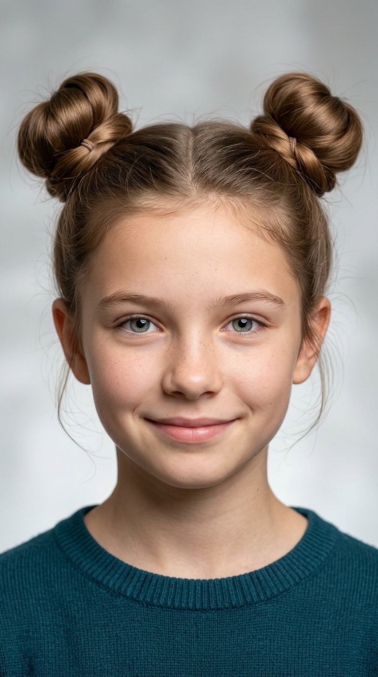 Symmetrical Space Buns