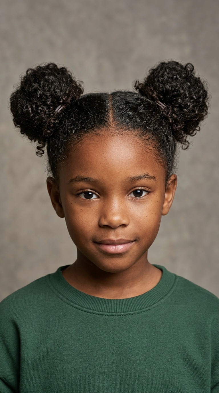 Symmetrical Space Buns