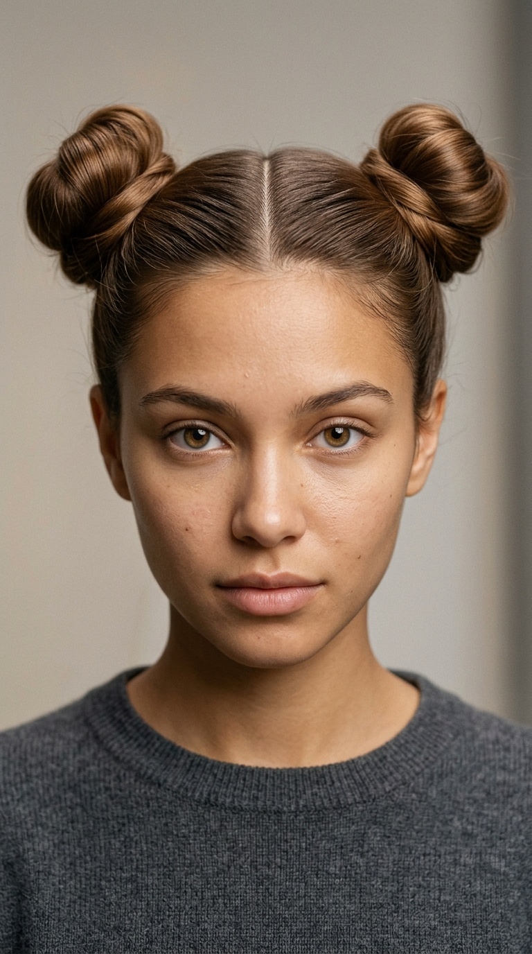 Symmetrical Space Buns
