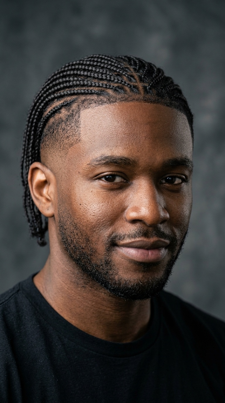 Taper Fade with Micro Braids