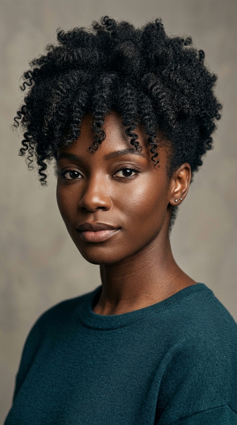 Tapered Afro with Front Volume