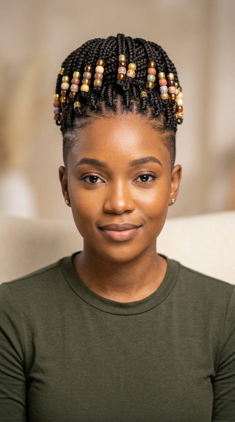 Tapered Back with Beaded Crown