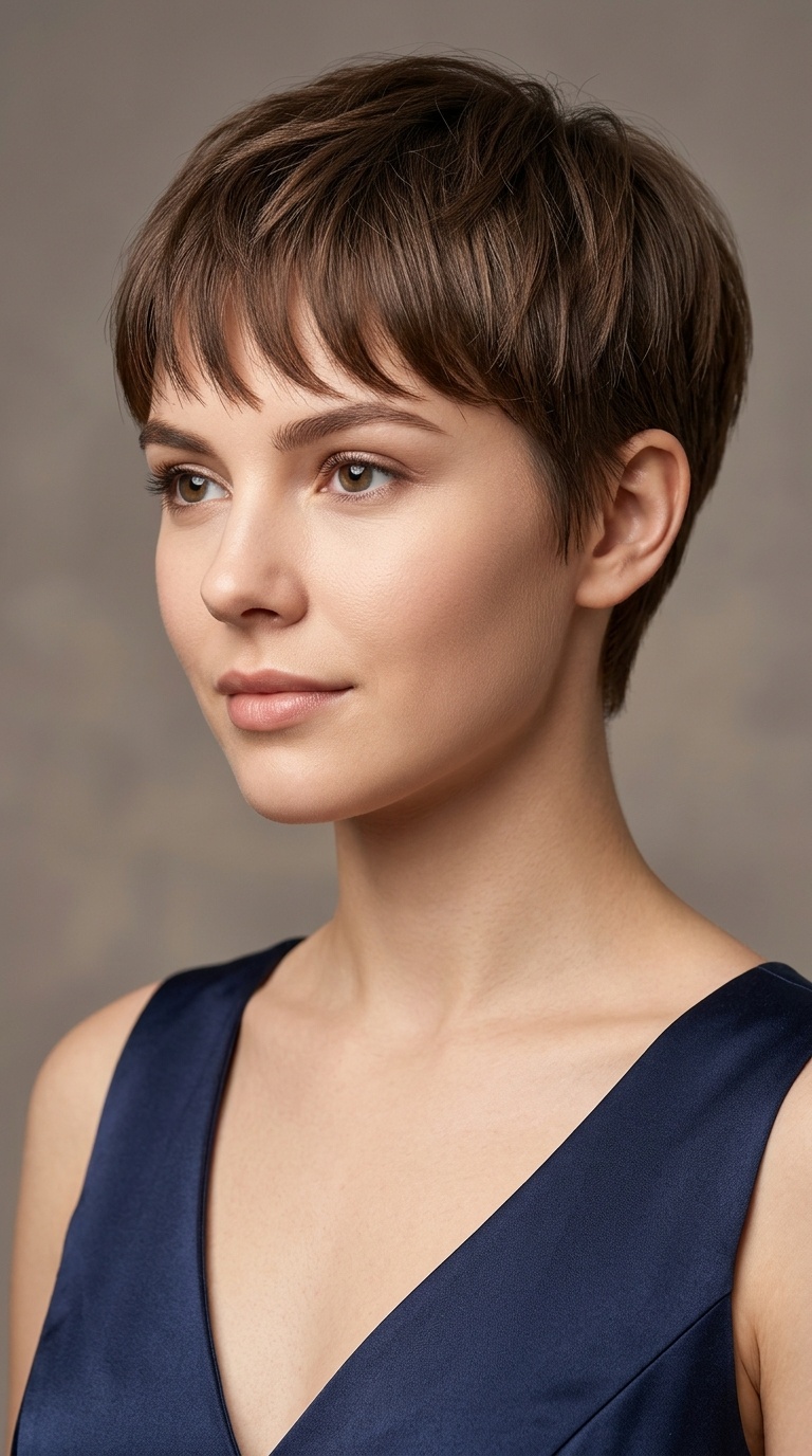 Tapered Back with Soft Fringe