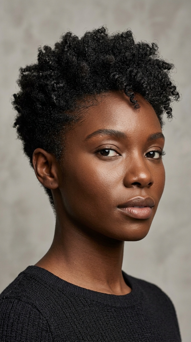 Tapered Carrot Pixie Cut (Natural Texture)