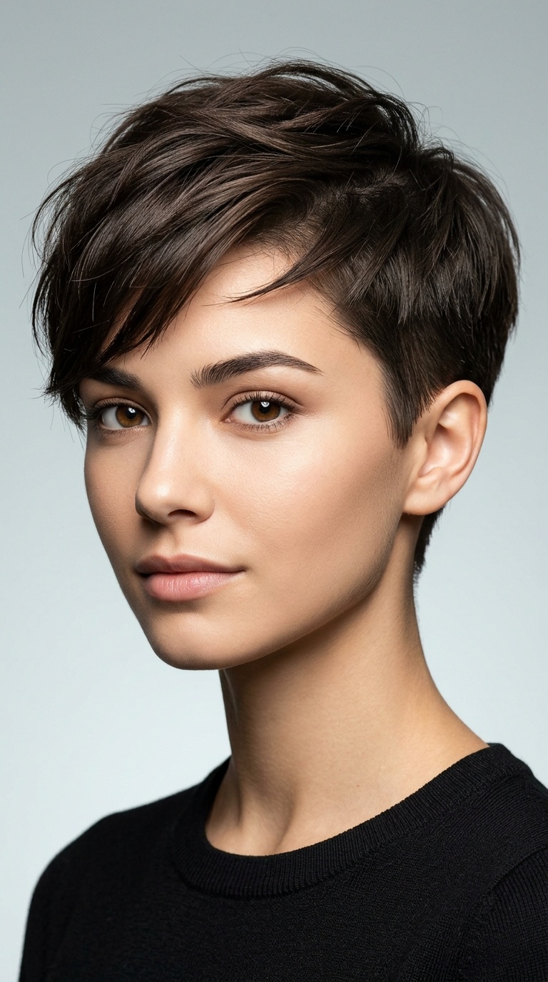 Tapered Crop with Side-Swept Front