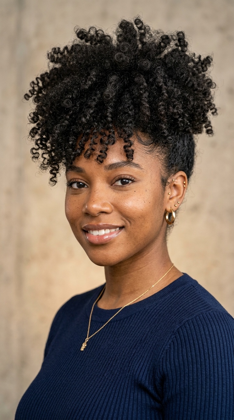 Tapered Curls with Height