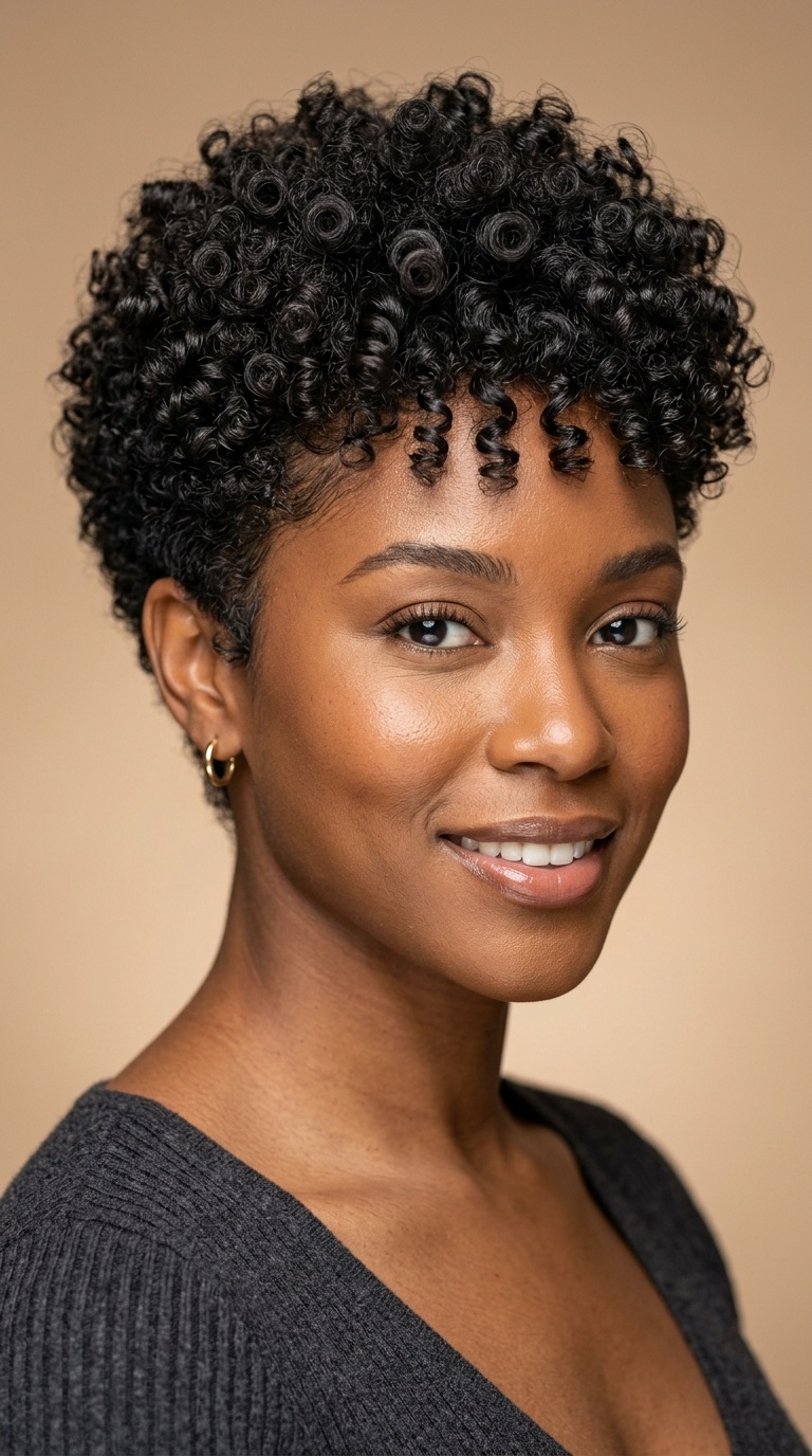 Tapered Curly Cut