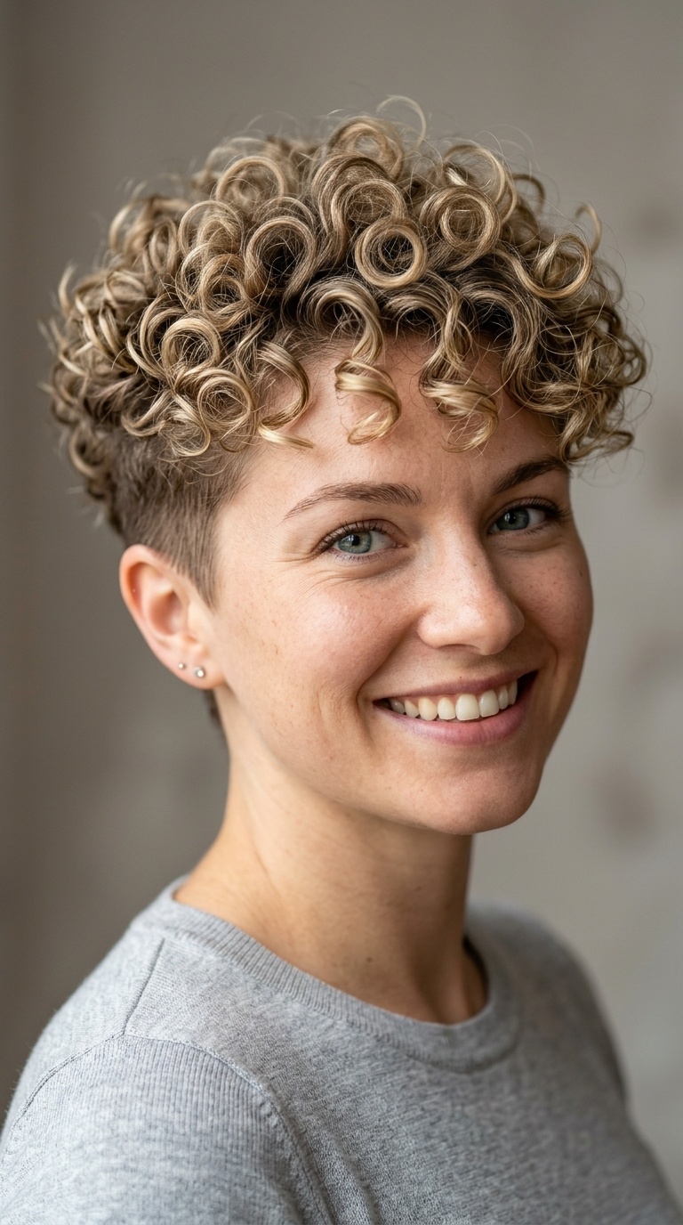 Tapered Curly Cut
