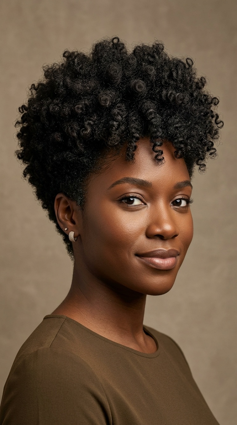 Tapered Cut with Voluminous Crown