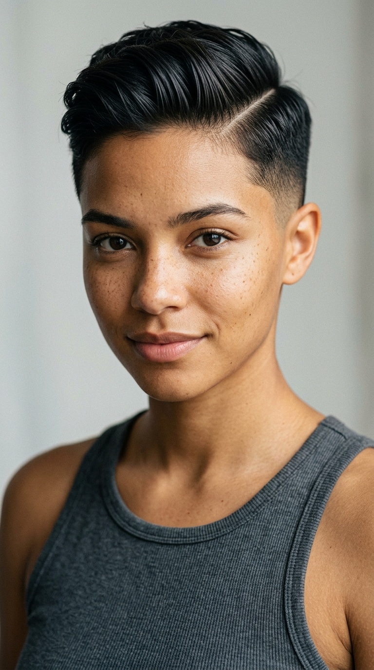 Tapered Fade with Side Part