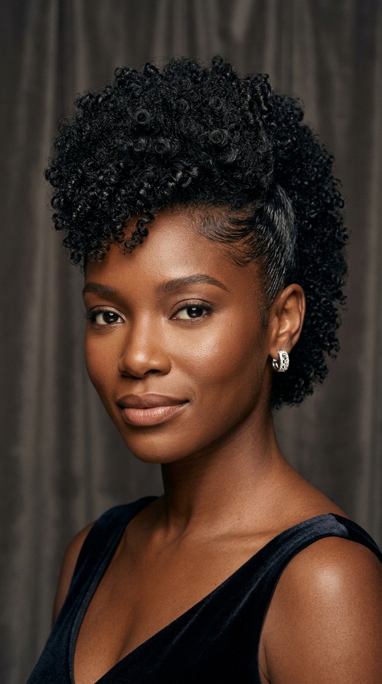 Tapered Faux Hawk with Sculpted Edges