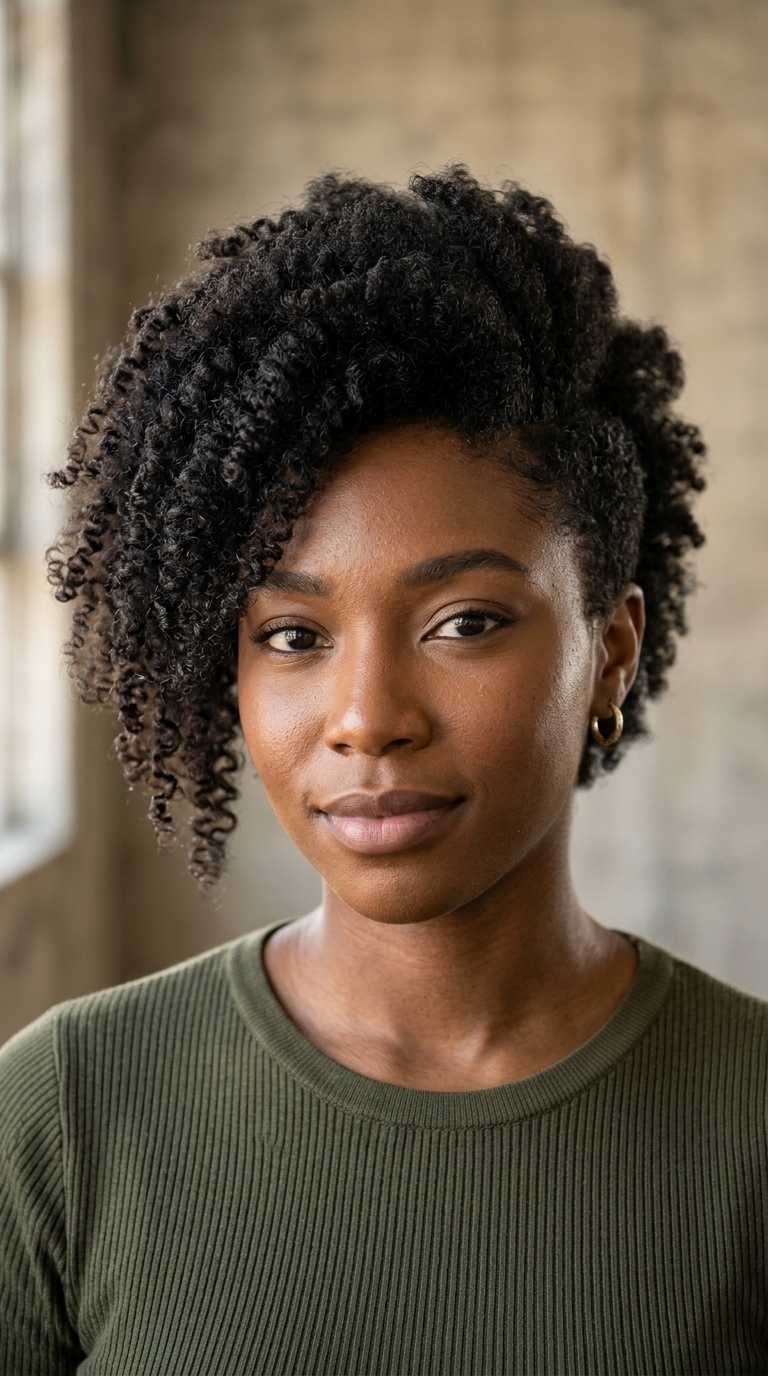 Tapered Frohawk with Length on One Side