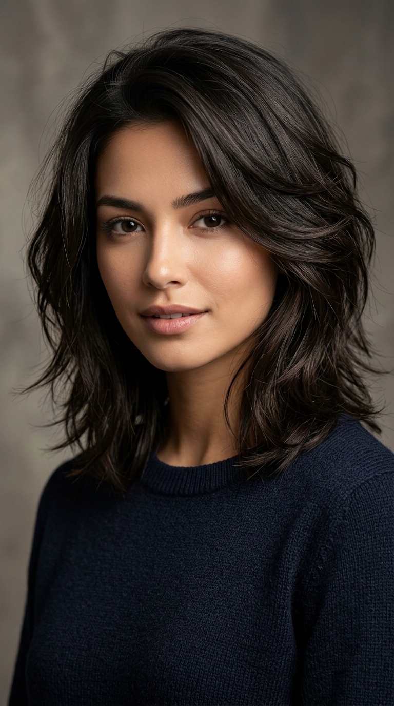 Tapered Layers for Thick Hair